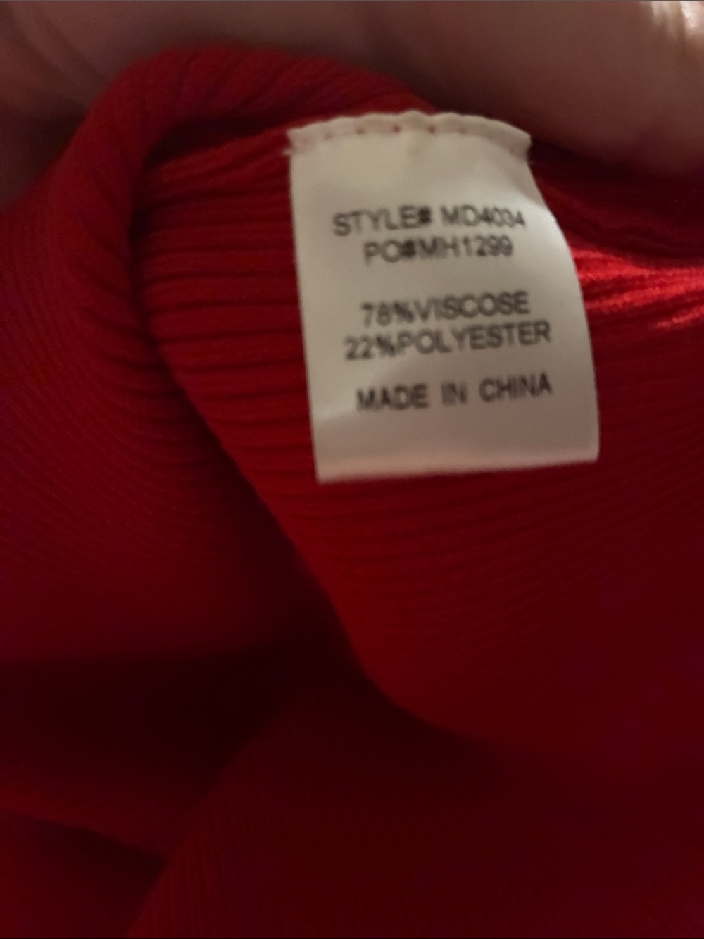 Mimosa Body-Con Ribbed Dress (Red) - Picture 10 of 10